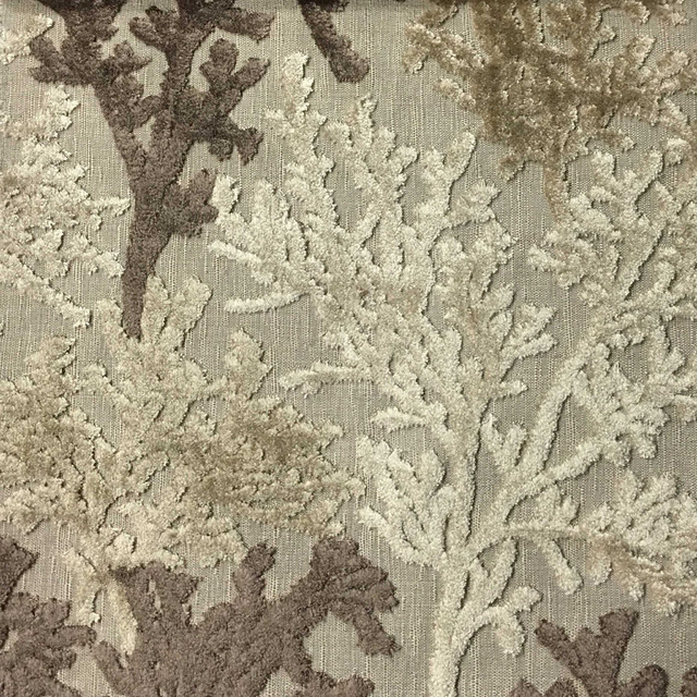 Reef-Coral Cut Velvet Upholstery Fabric, Yard - Coastal - Upholstery ...