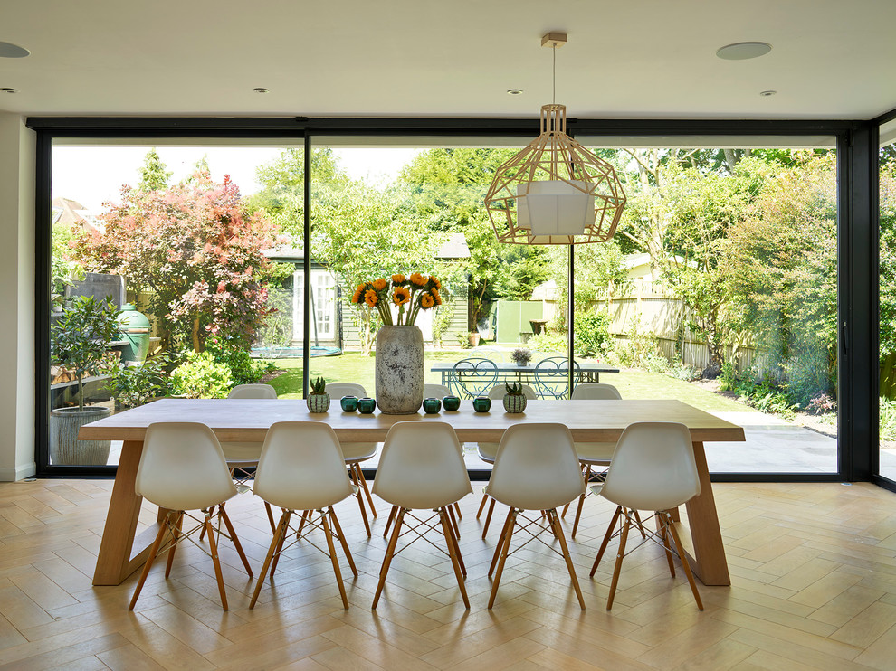 Inspiration for a large contemporary open plan dining in Other.