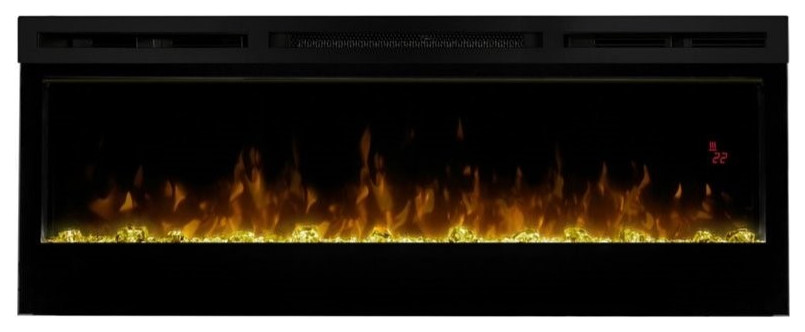 Dimplex Prism 50" Wall Mount Linear Electric Fireplace Insert in Black