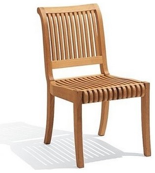 Giva Armless Chair Outdoor Teak Contemporary Outdoor Dining Chairs By Teak Deals