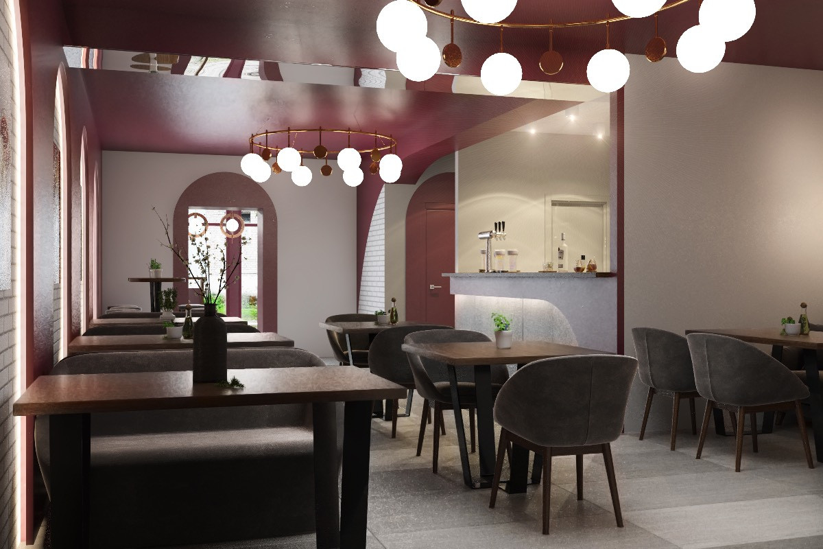 Дизайн-проект интерьера кафе-пекарни