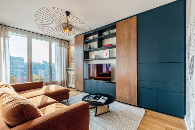 Projet Saint-Mand&eacute; midcentury-living-room