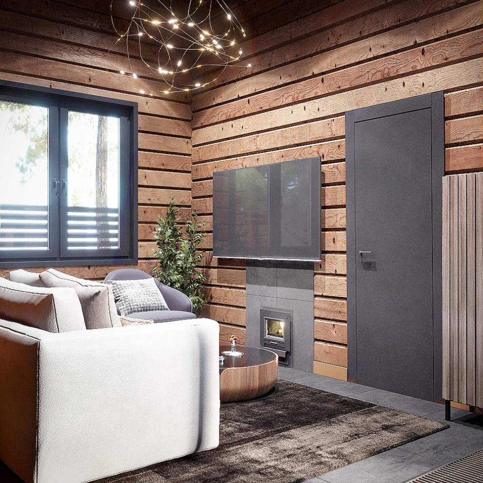 Современная баня, интерьер