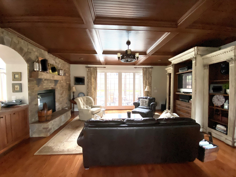 Furniture placement for Living room with TV and FP on opposite walls