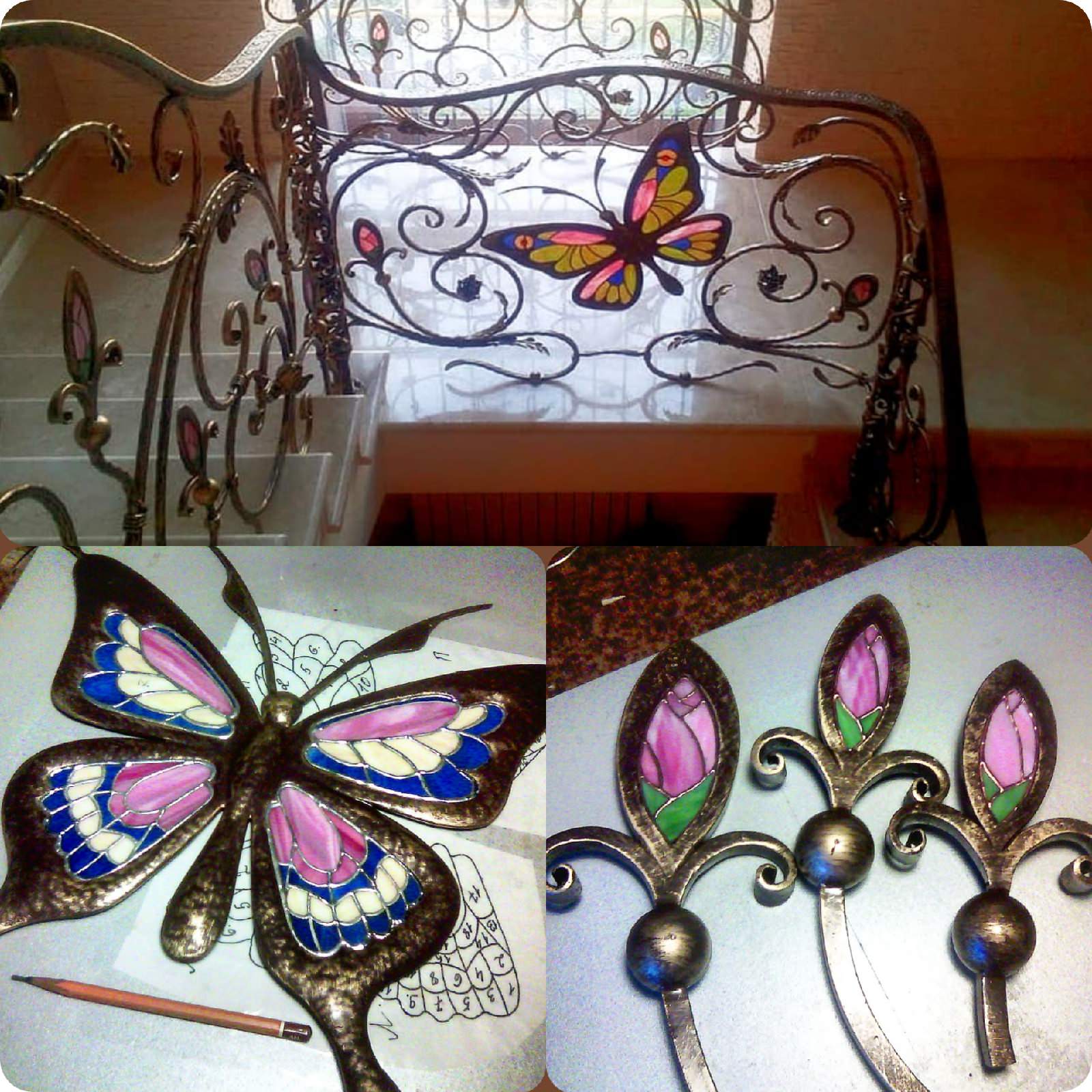 Ковка+витраж