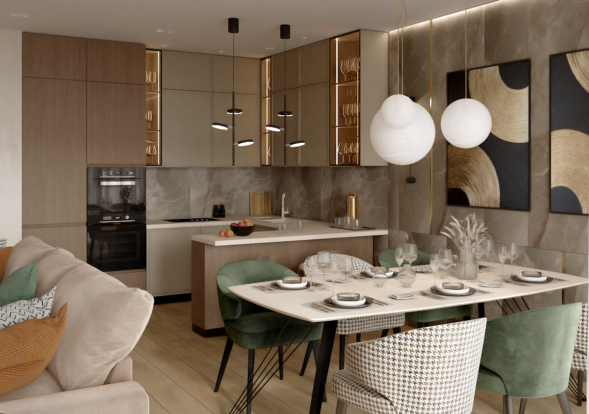 Гостинная в современном стиле 2