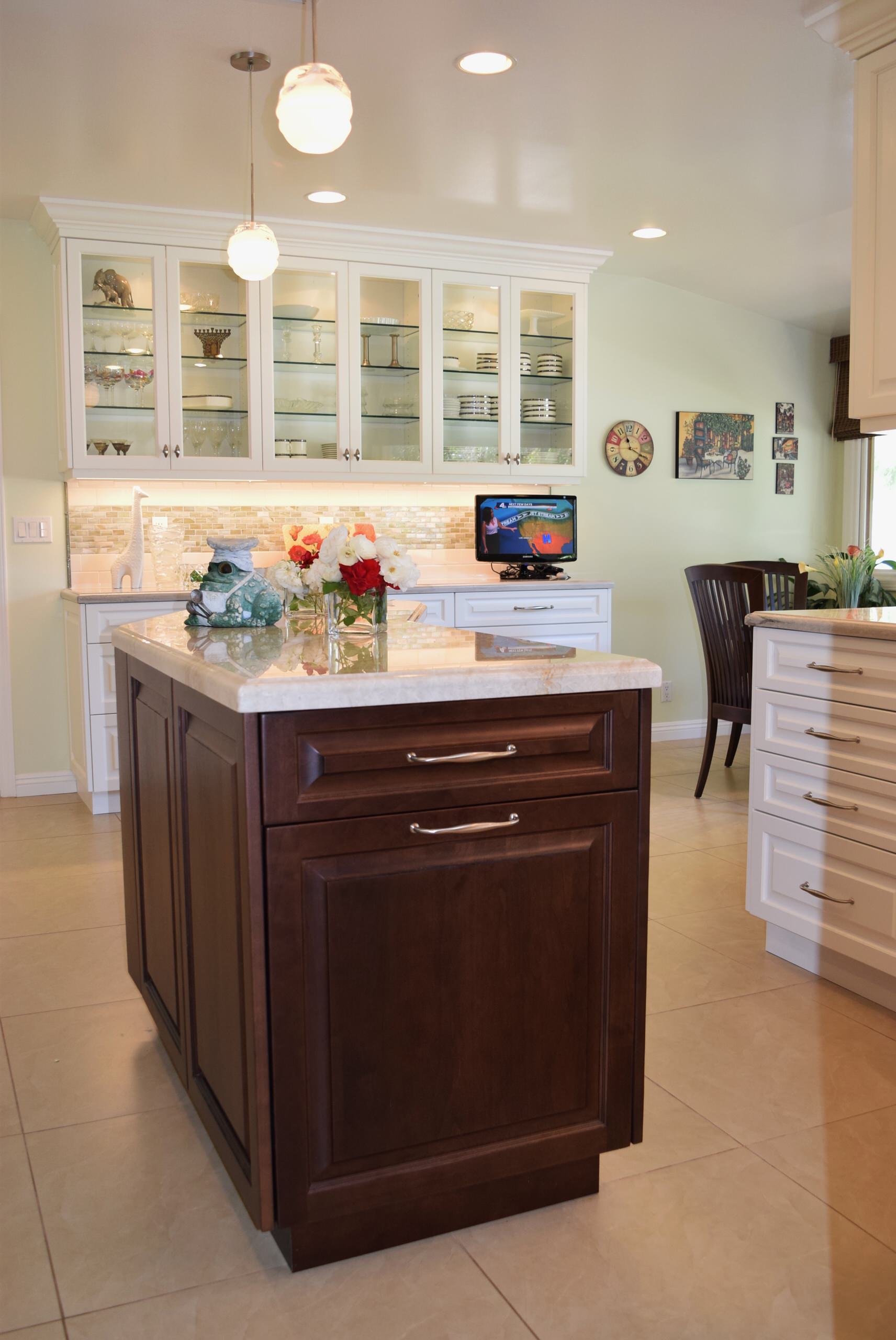 My Transitional Kitchen Design for a Client in Woodland Hills, Ca.