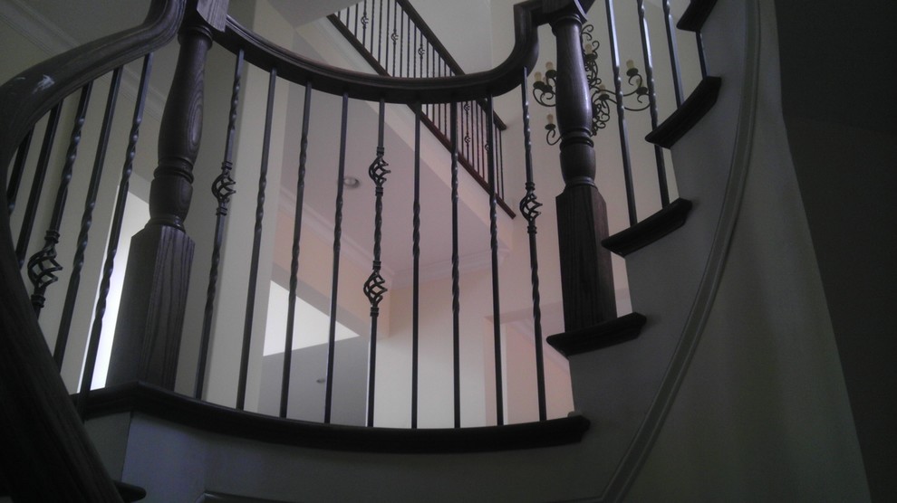 Photo of a traditional staircase in Charlotte.