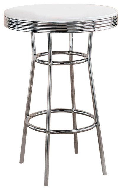 Coaster Cleveland 50 S Soda Fountain Chrome Bar Table Coaster Cleveland 50 S Soda Fountain Chrome Bar Table