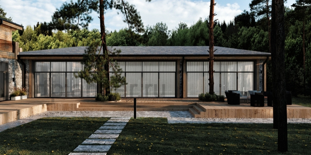 Частная архитектура "Загородный дом в стиле шале"