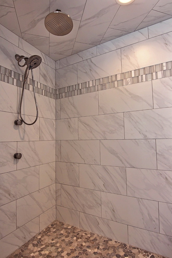Inspiration for a large transitional home design remodel in Chicago