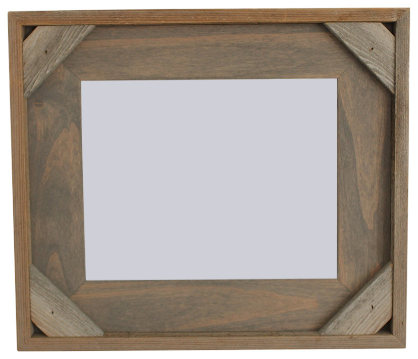 Cornerblock Frame, Frontier Series, 24"x36", Driftwood Grey