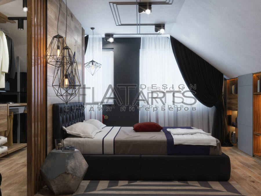 Дизайн таунхауса 140кв.м в стиле лофт