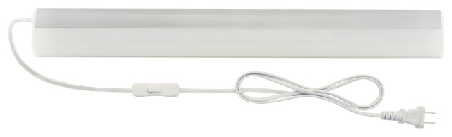 13.5W LED Under Cabinet Light Bar, 24" Length, 30K, 1050 Lumens, 120V