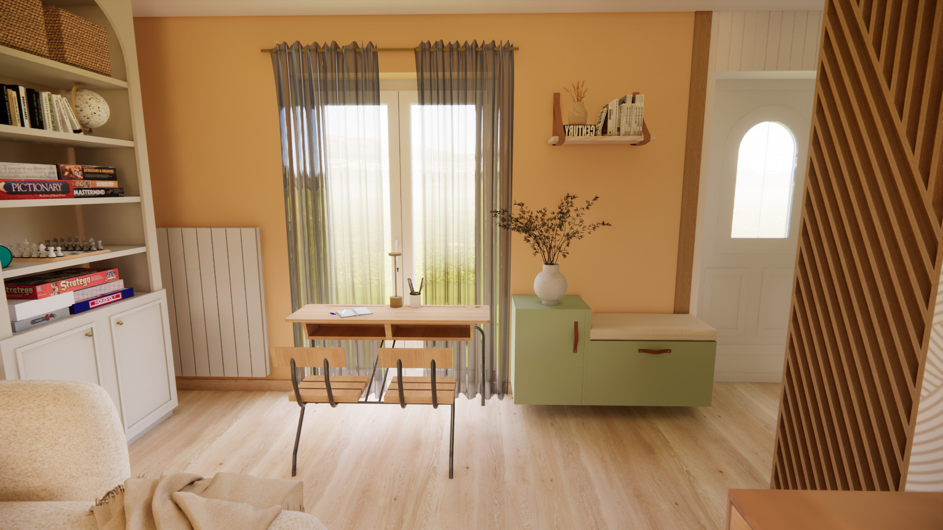PROJET 3D - Aménagement d'un salon - salle à manger