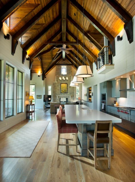 This is an example of a country kitchen in Nashville.