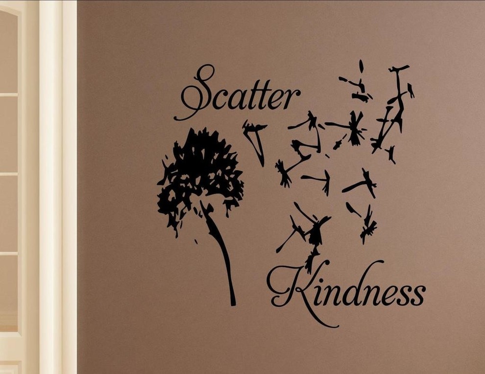 Scatter Kindness, Wall Decor Stickers Contemporary Wall Decals by Vinylsay LLC Houzz