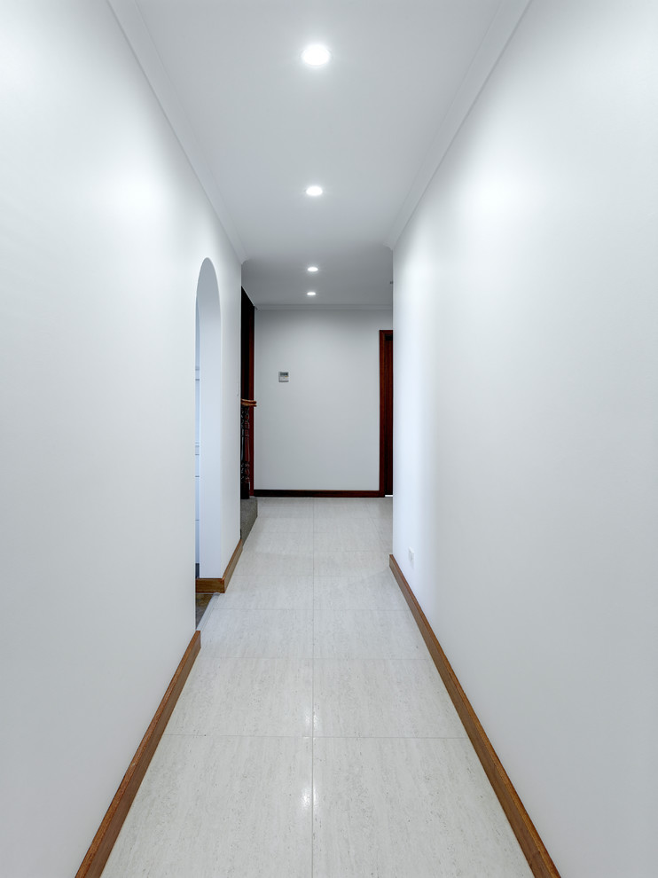 This is an example of a modern hallway in Adelaide.