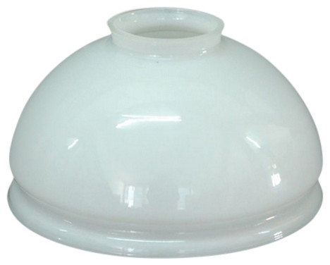 Camellia Opaque White Glass Lampshade