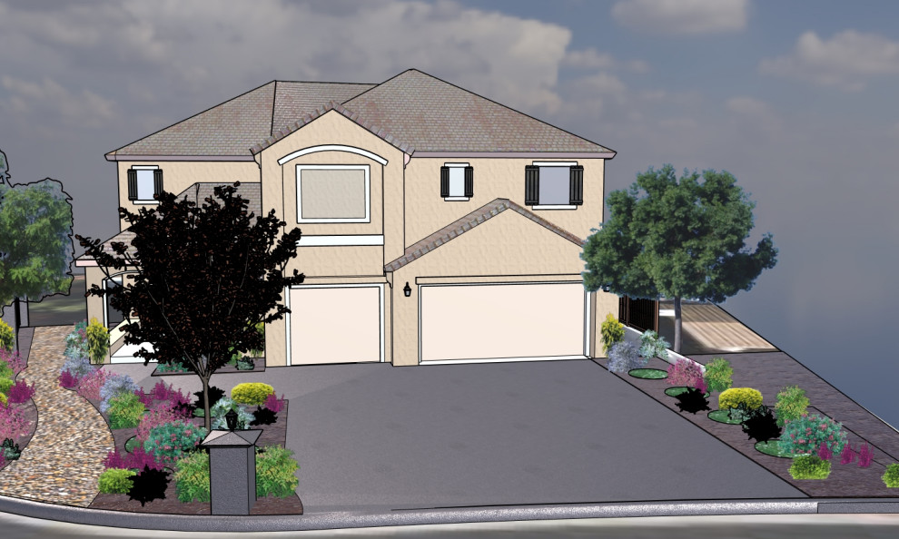 Alternate Front Yard Design for a Silicon Valley Residence
