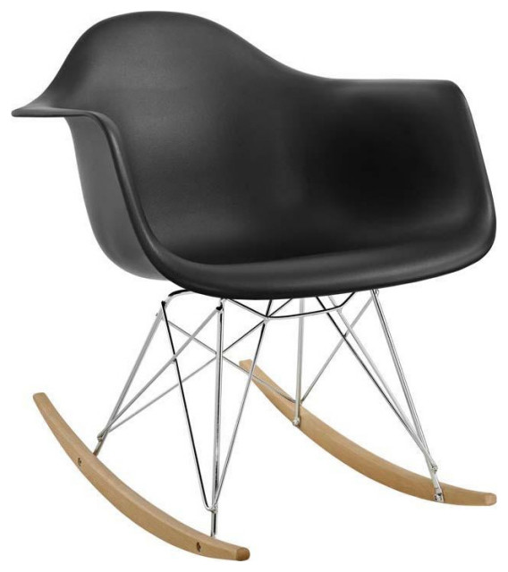 Adaire Plastic Lounge Chair/Black