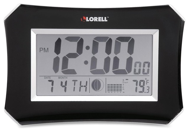 Lorell Lcd Wall/Alarm Clock, Digital
