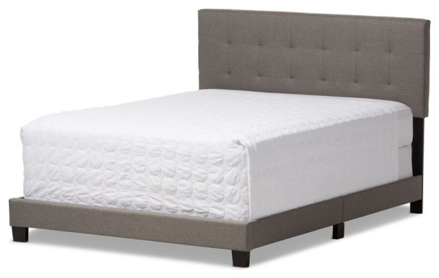 Brookfield Fabric Upholstered Grid-Tufting Bed, Queen