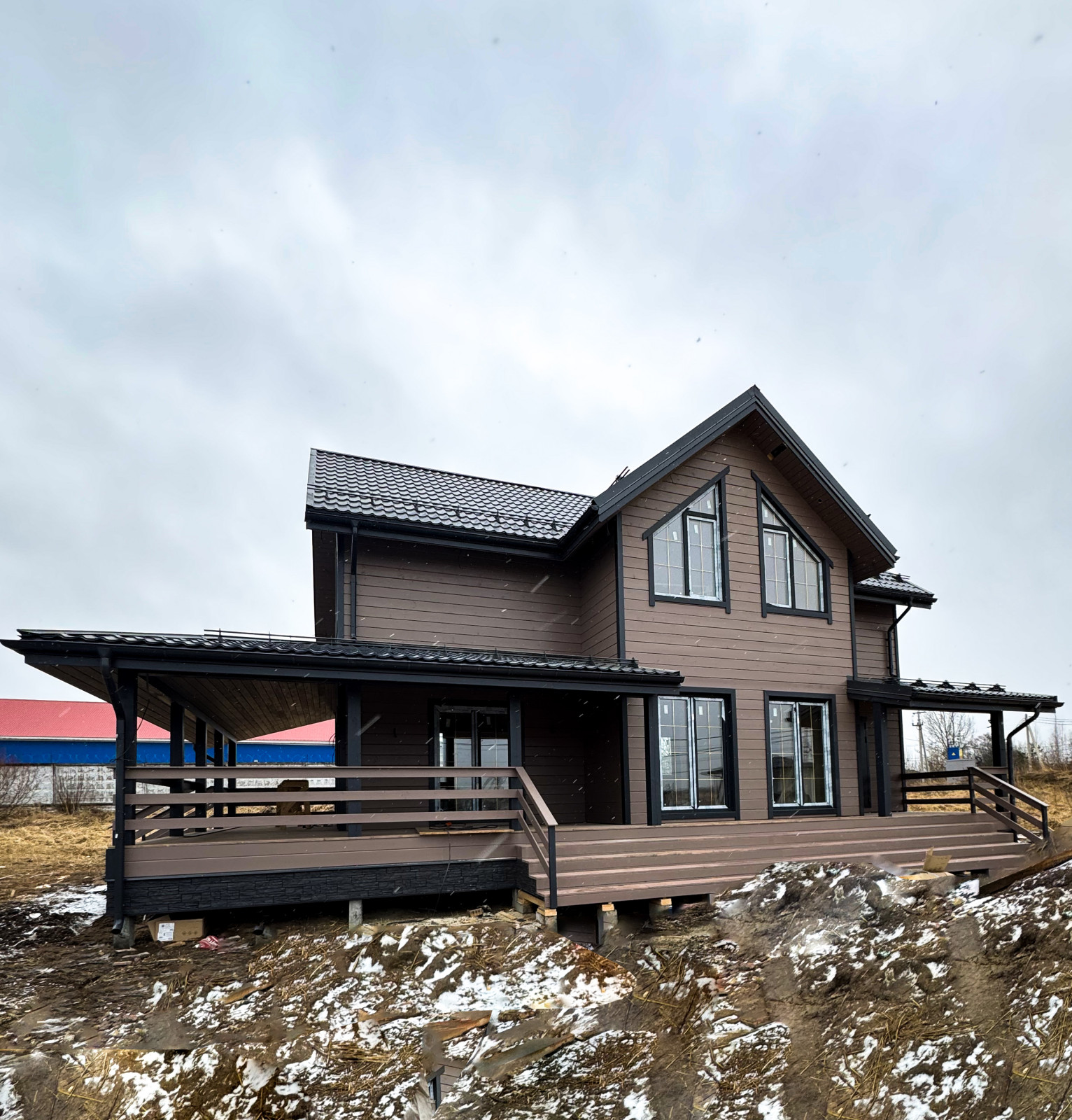 Строительство дома по Каркасной технологии в поселке Низино Ленинградской област