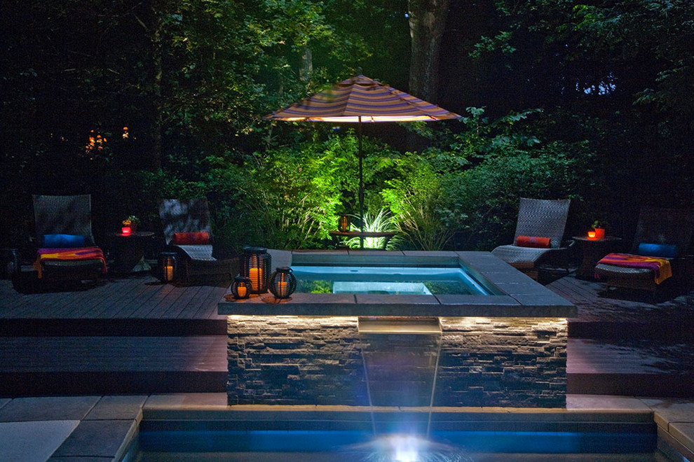 Design ideas for an asian pool in Chicago.