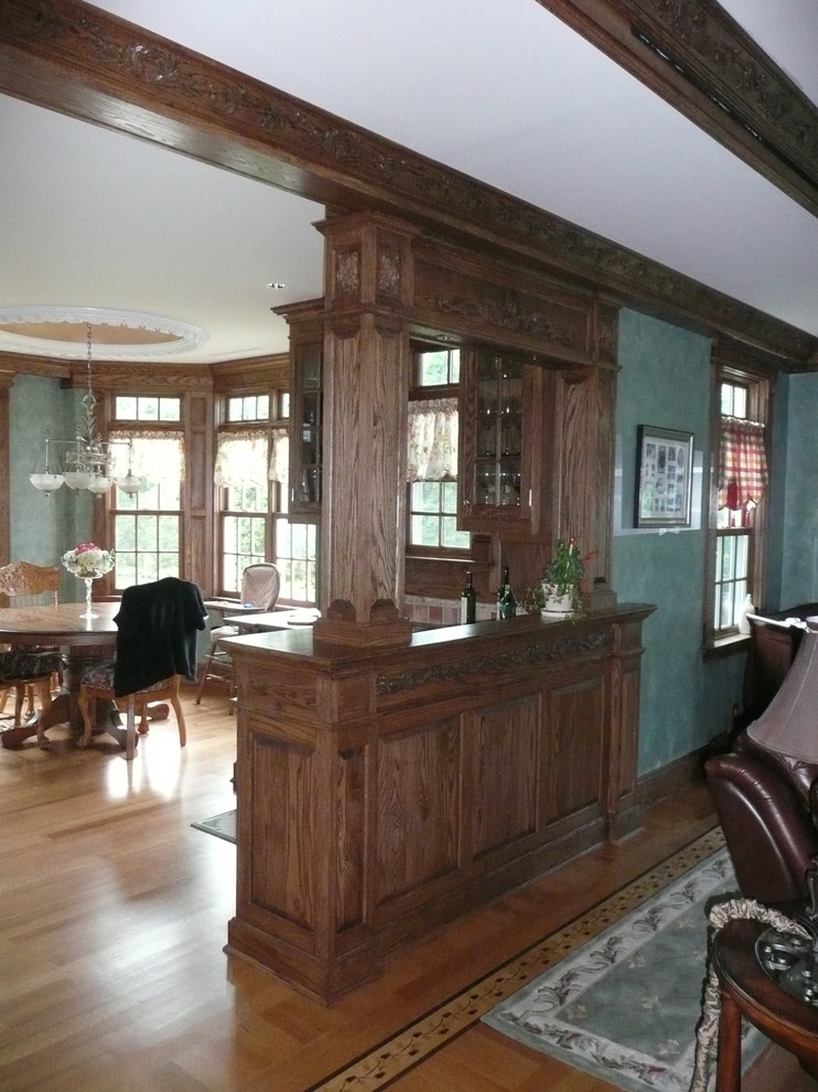 Example of a classic wine cellar design in New York