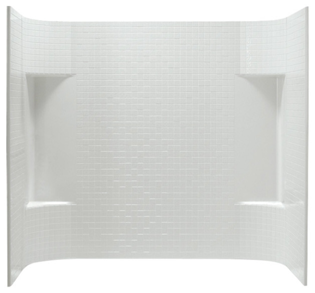 Sterling Accord Vikrell Bathtub Wall Surround, White Shower Stalls
