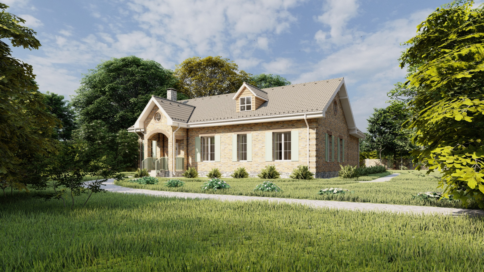 Дом для семьи с тремя детьми в Подмосковье