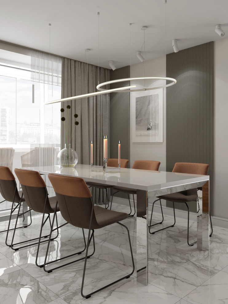 Проект квартиры 180 кв м «Монохром»