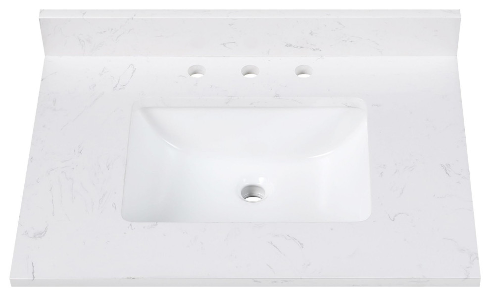 Avanity EUT25-RS 25" Engineered Stone Vanity Top - Cala White