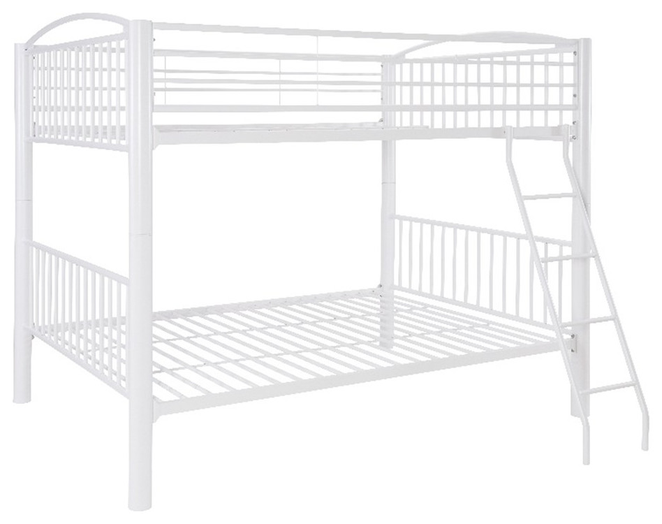 Bowery Hill Modern / Contemporary Full Full Bunk Bed in White