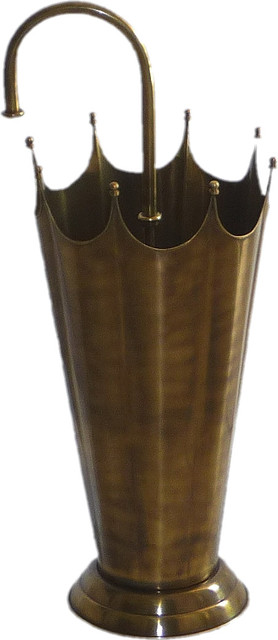 Solid Brass Umbrella Stand Octagon Mediterranean 