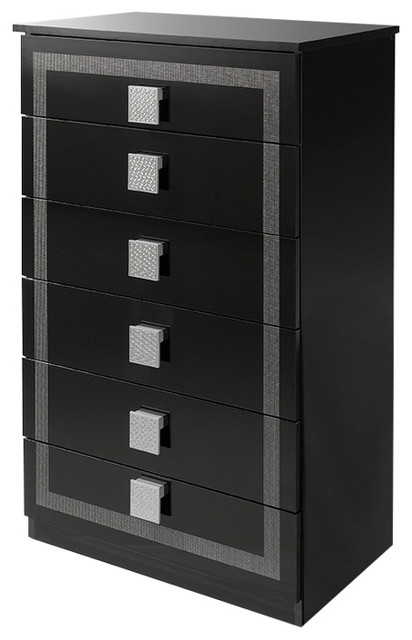Austin Tall Chest Black Contemporary Dressers By Yumanmod