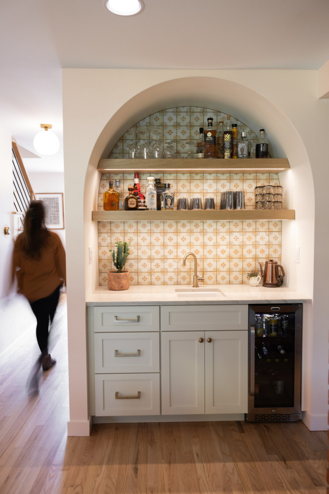 South Meets West | Highlands Ranch, CO | New Mexican Modern Main Floor Remodel