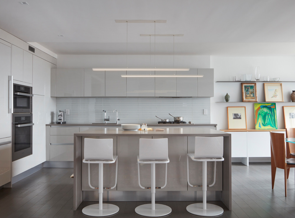 Open All White Modern Kitchen | Apartment Gut Renovation