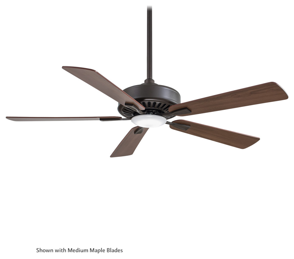 Minka Aire F556L-ORB Contractor, LED 52" Ceiling Fan, Oil Rubbed Bronze