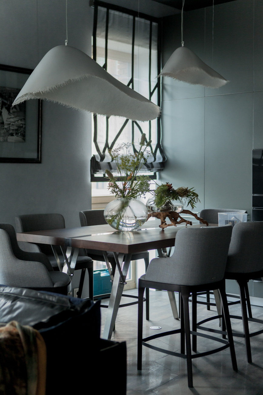 Гостиная-кухня в ЖК Садовые кварталы