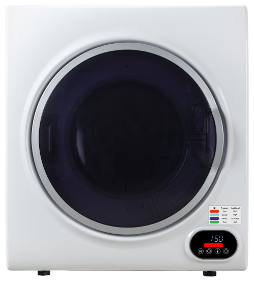 3.5 cu.ft. Compact Short Dryer With Digital Controls, White