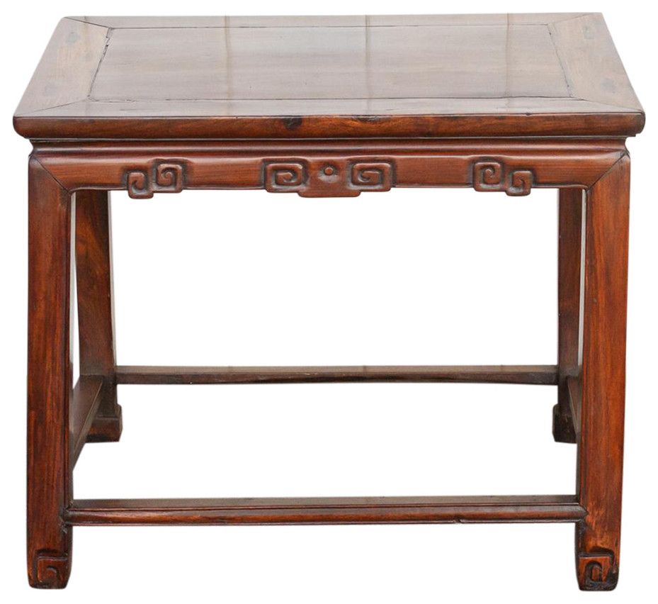 Antique Chippendale Style Chinese End Table Asian Side Tables And