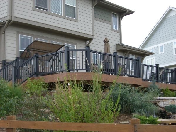 Transitional deck photo in Denver