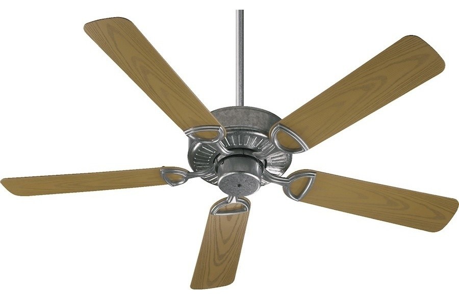 Quorum Estate 52 Patio Fan Antique White Traditional Ceiling