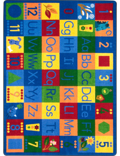 Around the Block II 5'4" x 7'8" area rug in color Multi