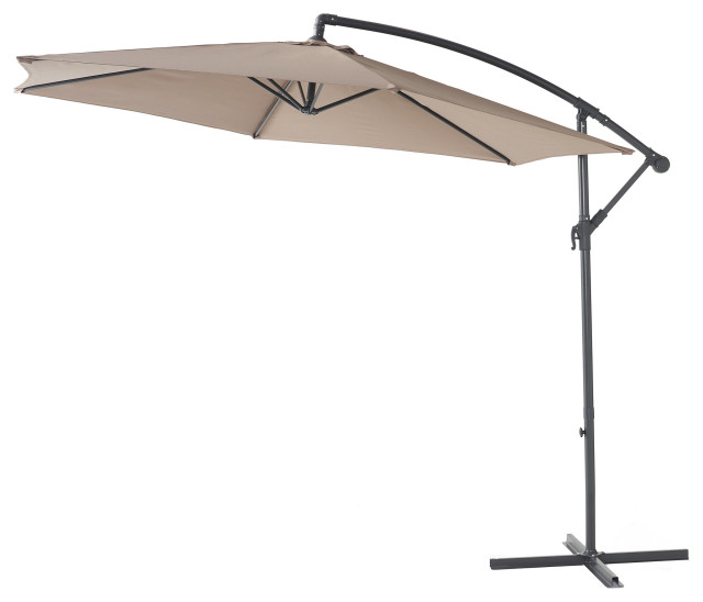 Acosta Outdoor Cantilever Patio Umbrella, Mocha