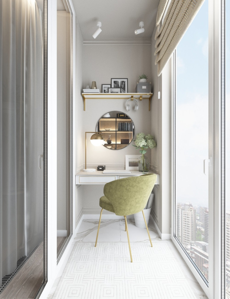 Лоджия в стиле неоклассика