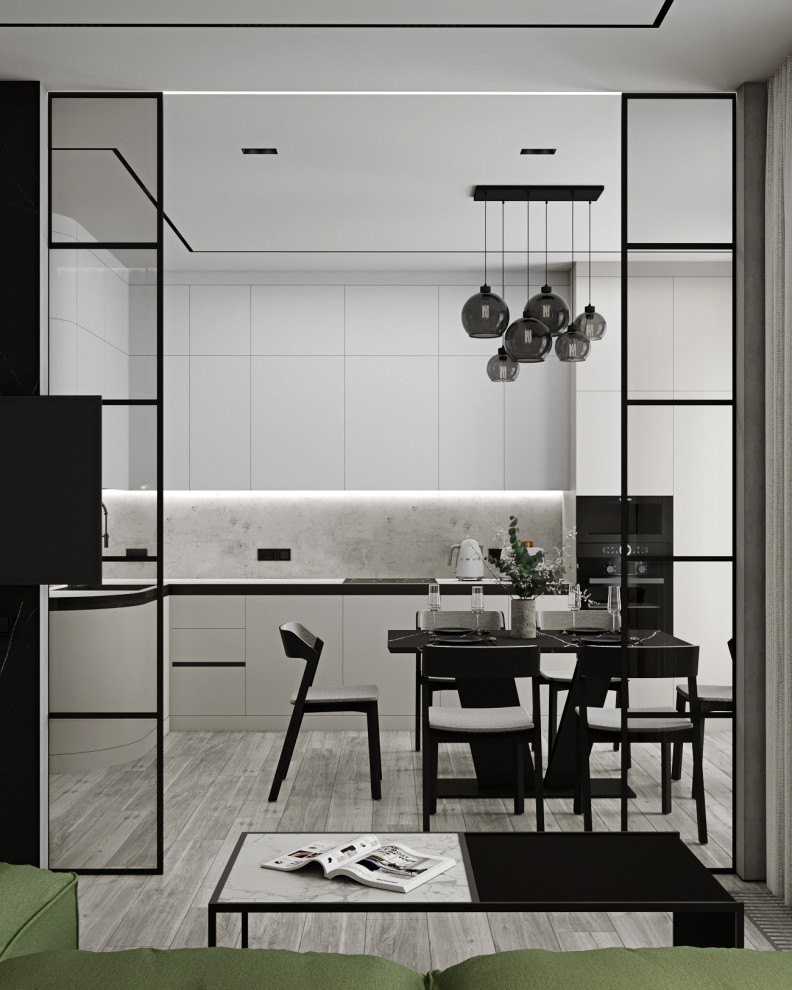 Дизайн Стильной Двухкомнатной Квартиры 74 м2 в жк Время в Москве