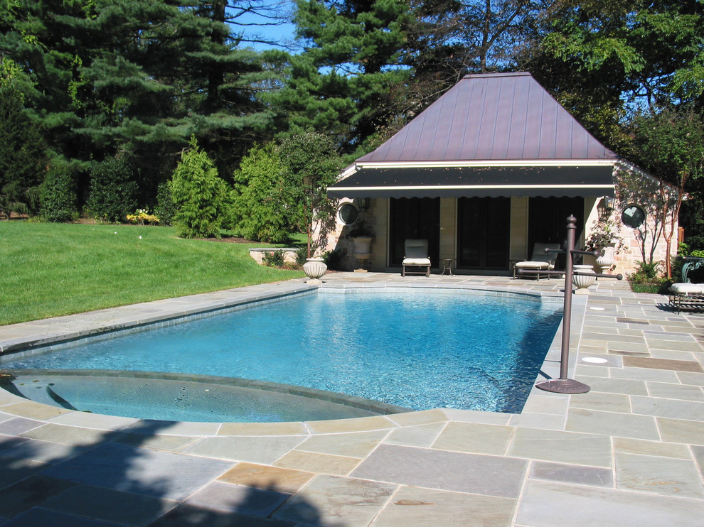 Photo of a traditional pool in Philadelphia.